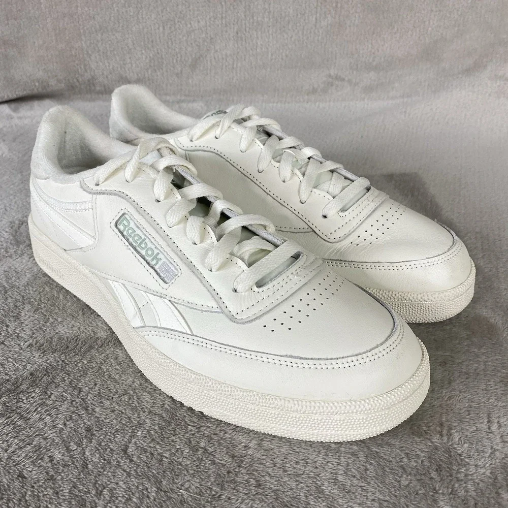 Reebok Club C Revenge Shoes Mens Size 11 Chalk Green Leather Sneaker NEW
